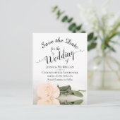 De legante Bleke Roos van het Peach Weddenschap sp Aankondigingskaart (Staand voorkant)