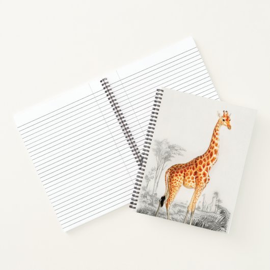 De legante Giraffe Notitieboek (Binnen)