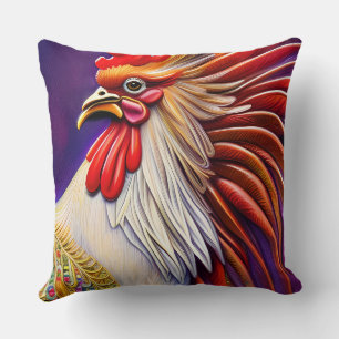 De legantie van de Rooster vastleggen Kussen