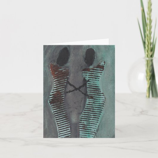 De lege Afrikaanse Kaart van de Nota van de Kunst (Voorkant)