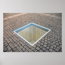 De lege bibliotheek, Berlijn, Duitsland Poster