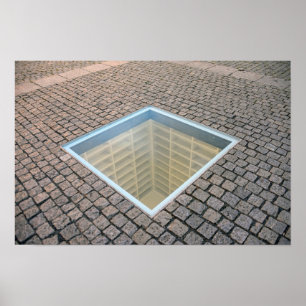 De lege bibliotheek, Berlijn, Duitsland Poster