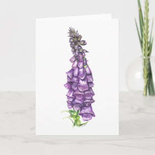 De Lege Groet van de Bloem van de digitalis Kaart