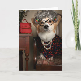 De Lege Kaart van corgi van Gussy van de tante