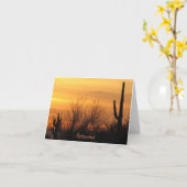 De lege Kaart van de Nota--Arizona zonsondergang-3 (Gele Bloem)