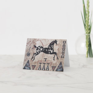 De lege Kaart van de Nota--Inheems Amerikaans Art.