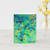 De lege Kaart van de Nota met kleurrijk art. (Gele Bloem)