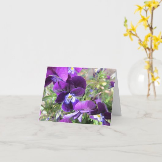 De lege Kaart van de Nota--Viooltjes (Gele Bloem)