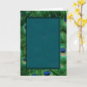 De lege kaart van de pauw voor om het even welke (Gele Bloem)