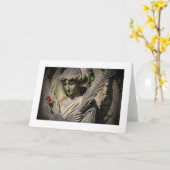 De lege Kaart van Groeten: Engel met Bloem (Gele Bloem)