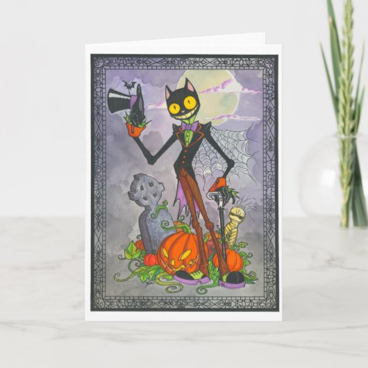 De Lege Kaart van Halloween "van de Kat" (Voorkant)