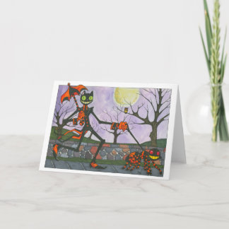 De Lege Kaart van Halloween van de Kat & "van de