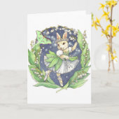 De lege kaart van het lelietje-van-dalen (Gele Bloem)