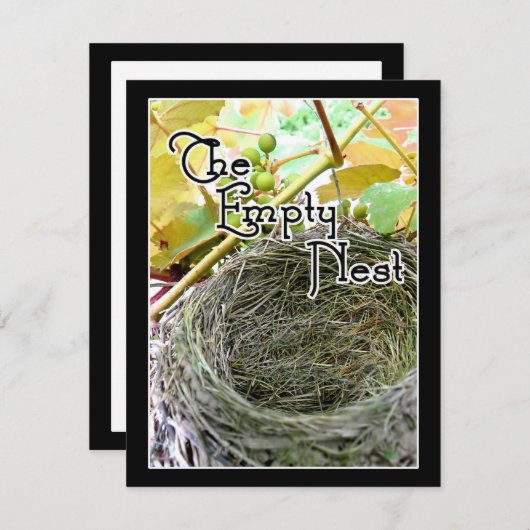 De lege nest kaart (Voorkant / Achterkant)