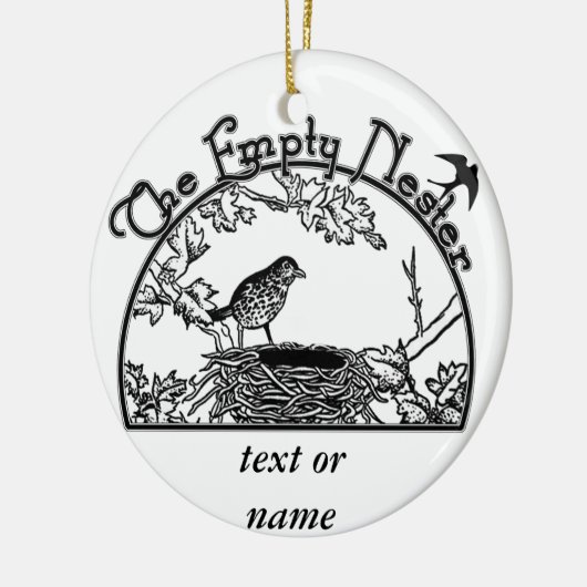 De lege nester keramisch ornament (Links)