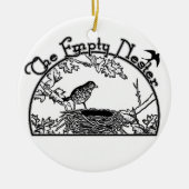 De lege nester keramisch ornament (Voorkant)