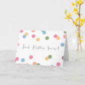 De lege Punt van Confettien wordt goed spoedig Kaart (Gele Bloem)