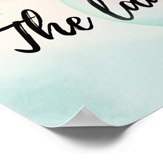 De lege ruimte heldere Waterverf Poster (Hoek)