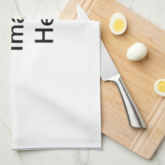 De lege Sjabloon voegt uw Afbeelding en/of Tekst t Theedoek (Quarter Fold)