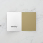 De lege Sympathie dankt u nota neemt van Kaart -- (Binnen)