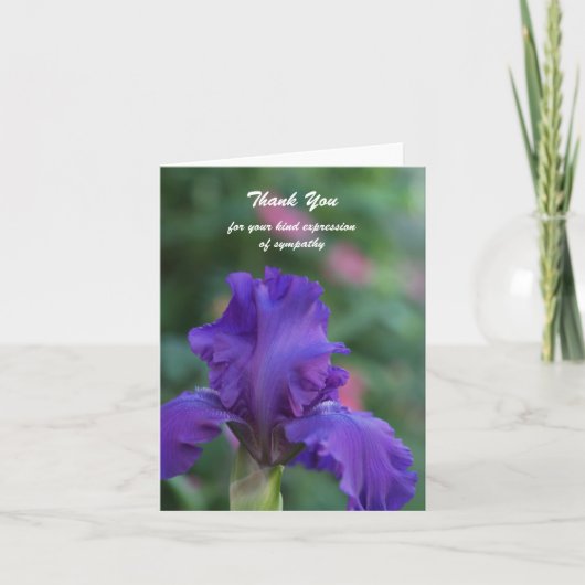 De lege Sympathie dankt u nota neemt van Kaart -- (Voorkant)