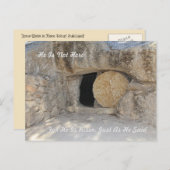 De lege tombe van Jezus Christus op Briefkaart (Voorkant / Achterkant)