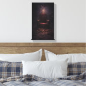 De lege troon van het lot canvas afdruk (Insitu (Slaapkamer))