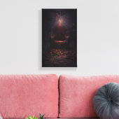 De lege troon van het lot canvas afdruk (Insitu (Woonkamer))
