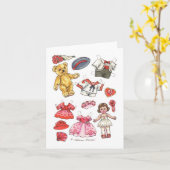 De lege van de nota Teddy kaart van Doll & (Gele Bloem)