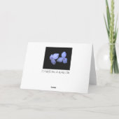 De Lege Wenskaarten van de Bloem van Spiderwort Kaart (Achterkant)