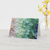 De lege Wenskaarten van het Glas van het Zee Kaart (Gele Bloem)