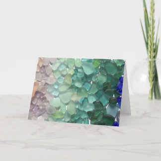 De lege Wenskaarten van het Glas van het Zee Kaart