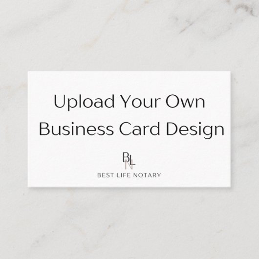 De lege Witte Sjabloon voegt uw eigen Ontwerpnotar Visitekaartje (Voorkant)