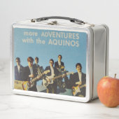 DE LEGENDARISCHE AQUINOS - Silver Metal Lunchbox (In situ)