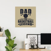 de legendarische basketballer vader poster (Thuiskantoor)