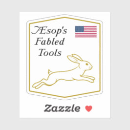 De legendarische gereedschappen van Aesopus: Hare  Sticker