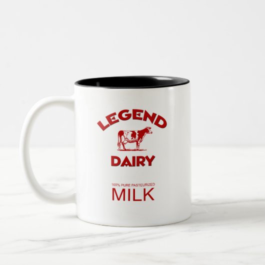 De legendarische Legend Dairy Tweekleurige Koffiemok (Links)