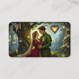 De legendarische romance van Sherwood Forest Bladw Visitekaartje