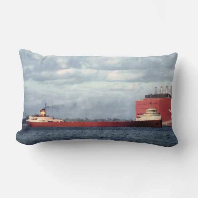 De legendarische S.S. Edmund Fitzgerald Kussen (Voorkant)