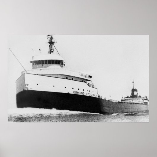 De legendarische S.S. Edmund Fitzgerald Poster (Voorkant)