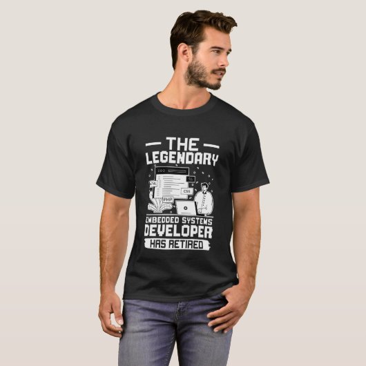 De Legendary Embedded Systems Developer heeft Reti T-shirt (Voorkant volledig)