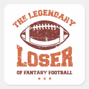 De Legendary Loser Vierkante Sticker