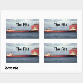 De Legendary S.S. Edmund Fitzgerald Rechthoekige Sticker (Vel)