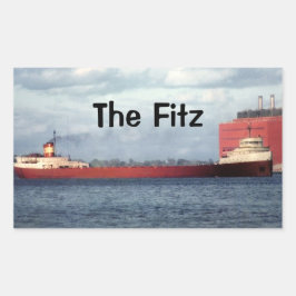 De Legendary S.S. Edmund Fitzgerald Rechthoekige Sticker