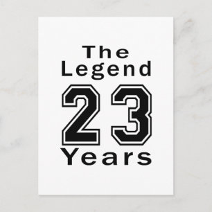 De legende 23 jaar verjaardagscadeaus briefkaart