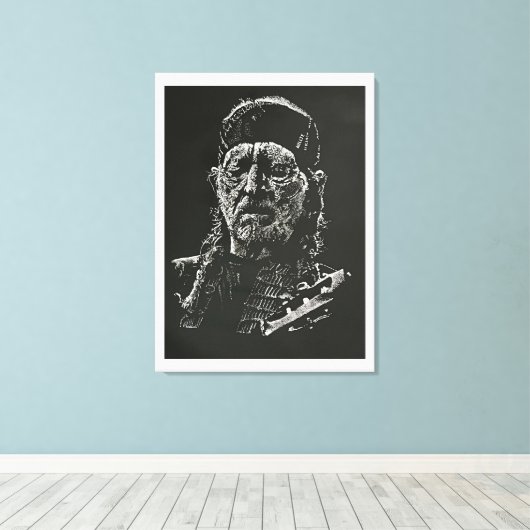 De legende canvas afdruk (Insitu (Houten vloer))