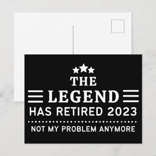 De Legende heeft 2023 in beslag genomen Niet meer Briefkaart (Voorkant / Achterkant)