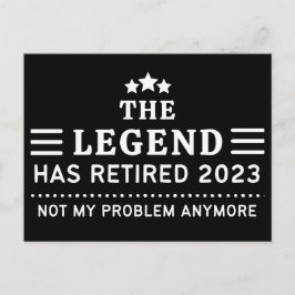 De Legende heeft 2023 in beslag genomen Niet meer  Briefkaart