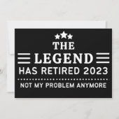 De Legende heeft 2023 in beslag genomen Niet meer  Feestdagenkaart (Voorkant)