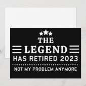 De Legende heeft 2023 in beslag genomen Niet meer  Feestdagenkaart (Voorkant / Achterkant)